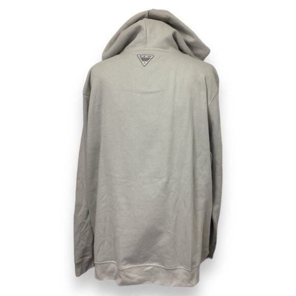 Columbia Mens PFG Fish Flag Graphic Fleece Lined Pullover Hoodie, Gray, size XXL - Picture 4 of 7